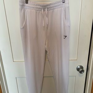 Brand New Gym Shark White Sweatpants